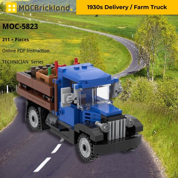 technician moc 5823 1930s delivery farm truck by miro mocbrickland 3055