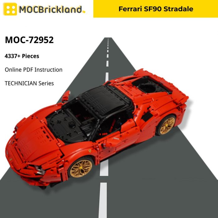 TECHNICIAN MOC-72952 Ferrari SF90 Stradale MOCBRICKLAND