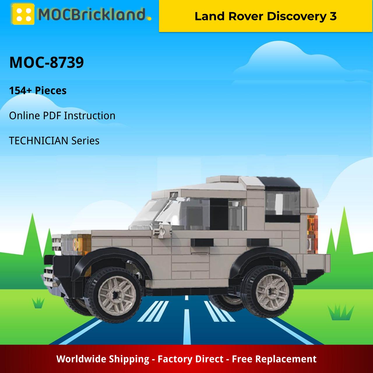 technician moc 8739 land rover discovery 3 mocbrickland 1150