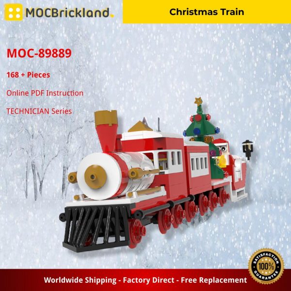 technician moc 89889 christmas train mocbrickland 2136