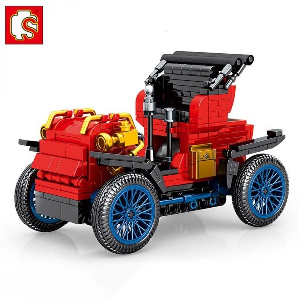 technician sembo 705400 red vintage roadster old car 6887