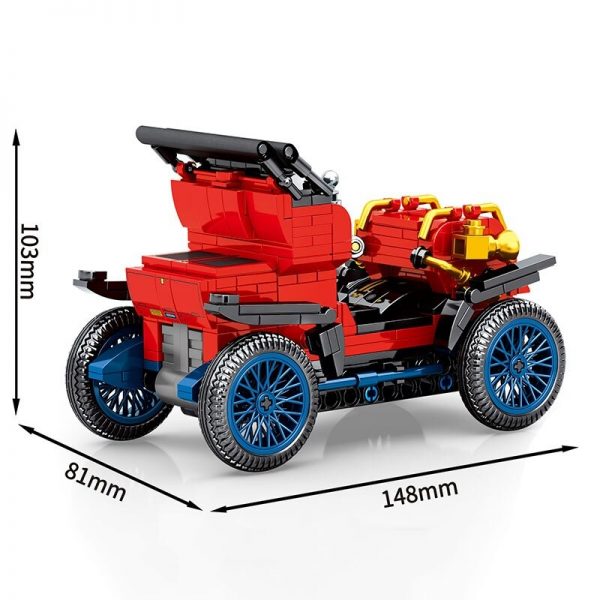 technician sembo 705400 red vintage roadster old car 7985