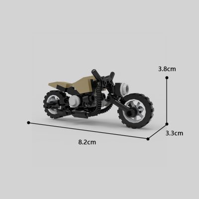 MOCBRICKLAND MOC 103498 Minifigure Scale Motorcycle 10