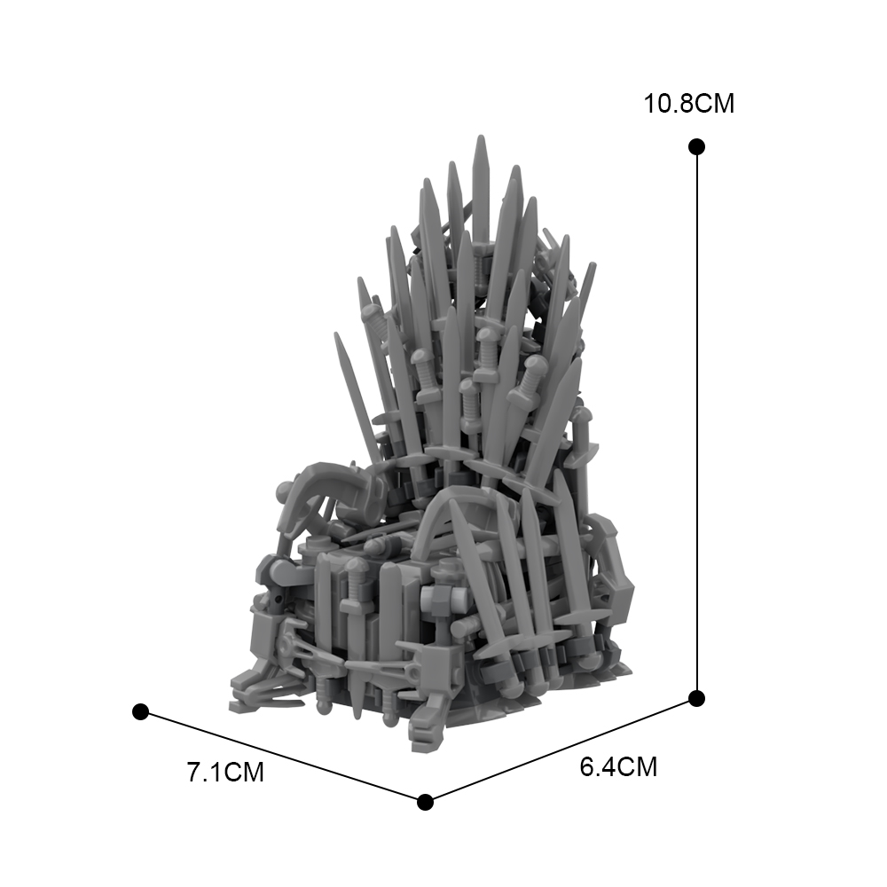 MOVIE MOC-34452 Iron Throne – Game of Thrones MOCBRICKLAND