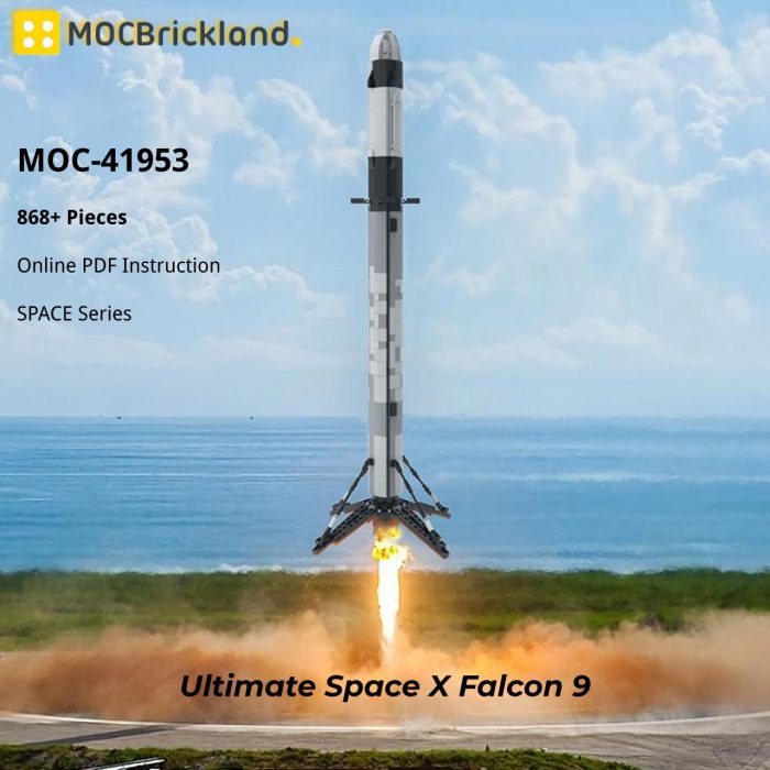 SPACE MOC-41953 Ultimate Space X Falcon 9 [1:110 scale] MOCBRICKLAND