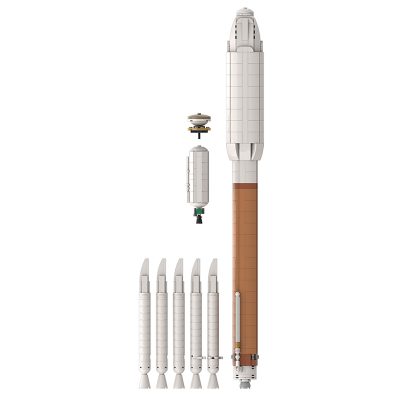 MOCBRICKLAND MOC 47289 Ultimate Atlas V Saturn V scale 4