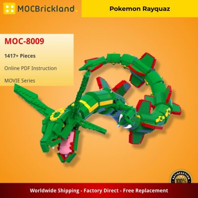 MOCBRICKLAND MOC 8009 Pokemon Rayquaz 2