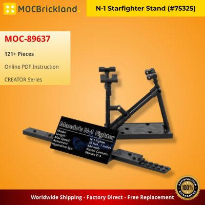 MOCBRICKLAND MOC 89637 N 1 Starfighter Stand 75325 2