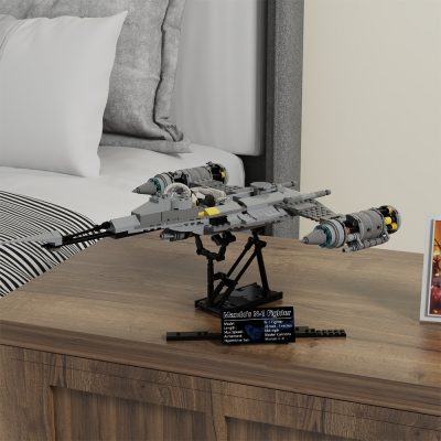 MOCBRICKLAND MOC 89637 N 1 Starfighter Stand 75325 3