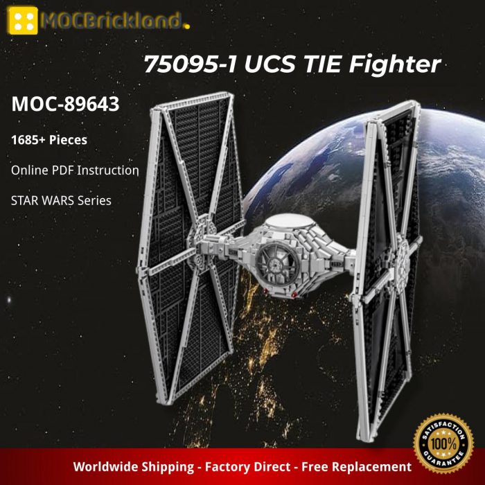 STAR WARS MOC-89643 75095-1 UCS TIE Fighter MOCBRICKLAND