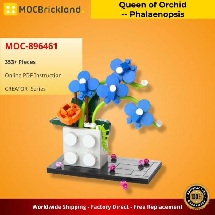 CREATOR MOC-896461 Queen of Orchid — Phalaenopsis MOCBRICKLAND