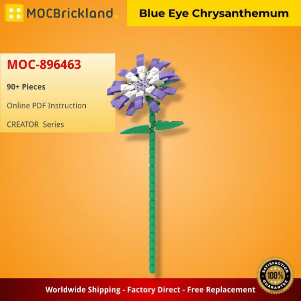 MOCBRICKLAND MOC 896463 Blue Eye Chrysanthemum 2