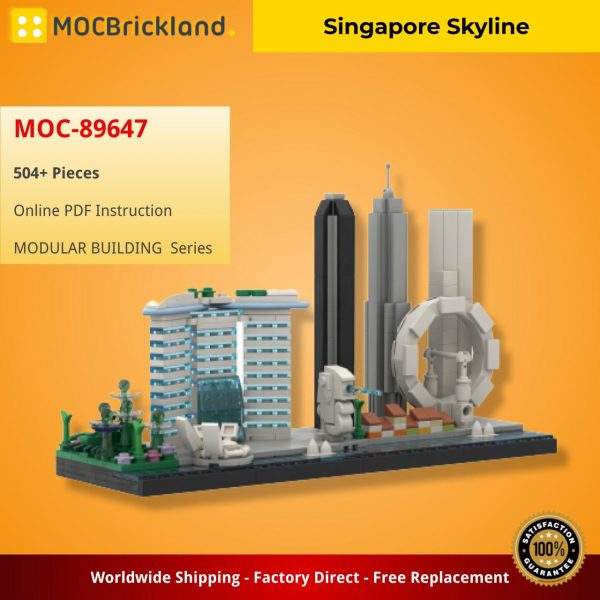 MOCBRICKLAND MOC 89647 Singapore Skyline 2