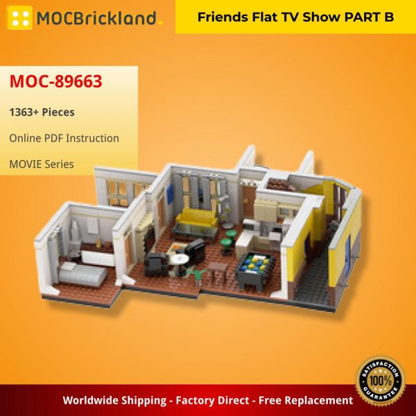 MOCBRICKLAND MOC 89663 Friends Flat TV Show PART B 2