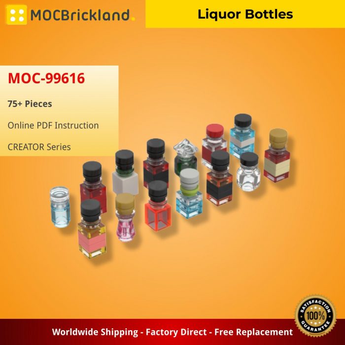 CREATOR MOC-99616 Liquor Bottles MOCBRICKLAND