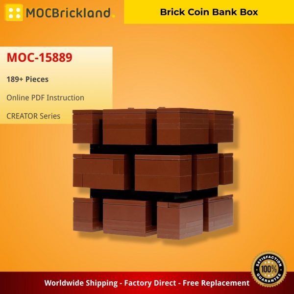 MOCBRICLAND MOC 15889 Brick Coin Bank Box 2