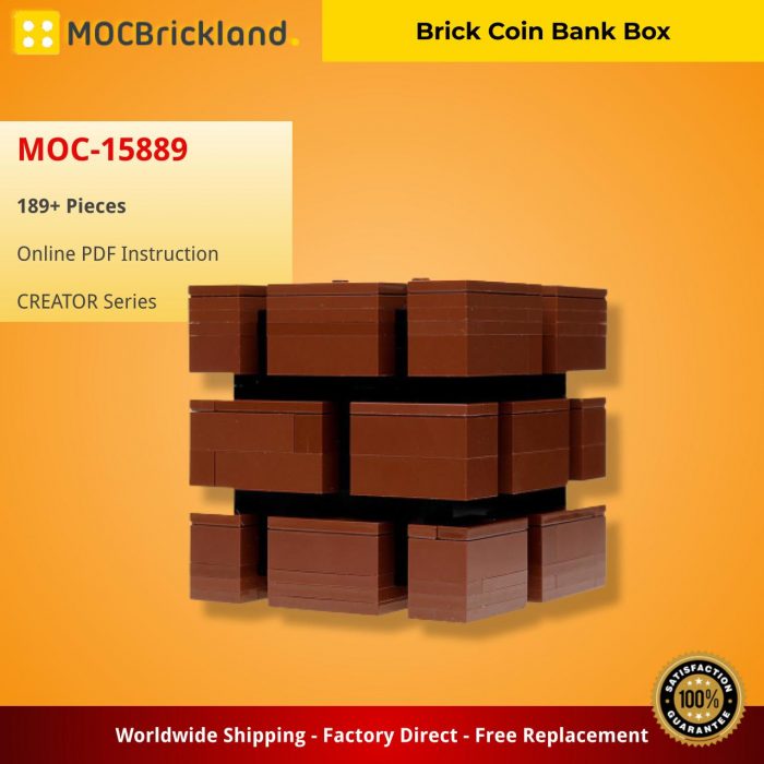 CREATOR MOC-15889 Brick Coin Bank Box MOCBRICKLAND