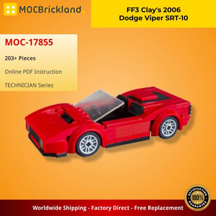 TECHNIC MOC-17855 FF3 Clay’s 2006 Dodge Viper SRT-10 MOCBRICKLAND