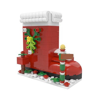 MOCBRICLAND MOC 89657 Christmas Boots Apartment 1
