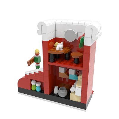 MOCBRICLAND MOC 89657 Christmas Boots Apartment 3