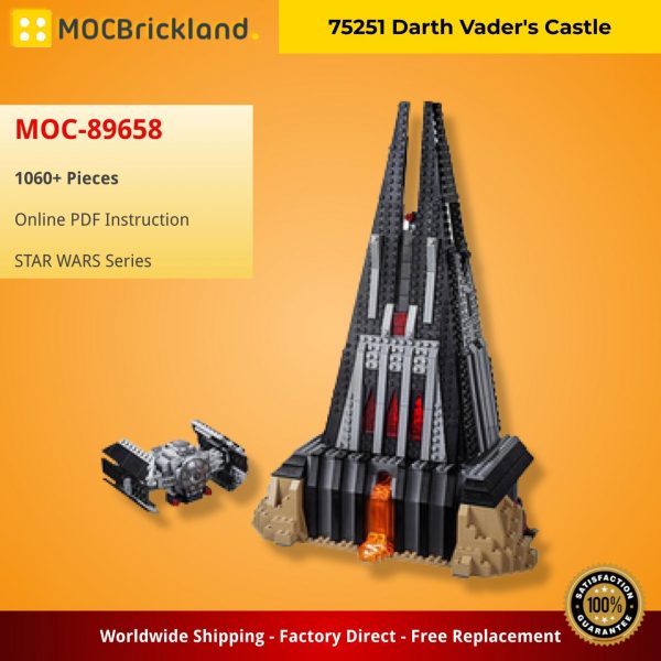 MOCBRICLAND MOC 89658 75251 Darth Vaders Castle 2