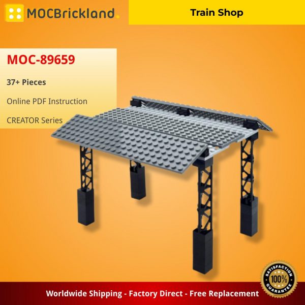 MOCBRICLAND MOC 89659 Train Shop 2