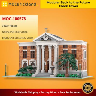 MODULAR BUILDING MOC 100578 Modular Back to the Future Clock Tower MOCBRICKLAND 2