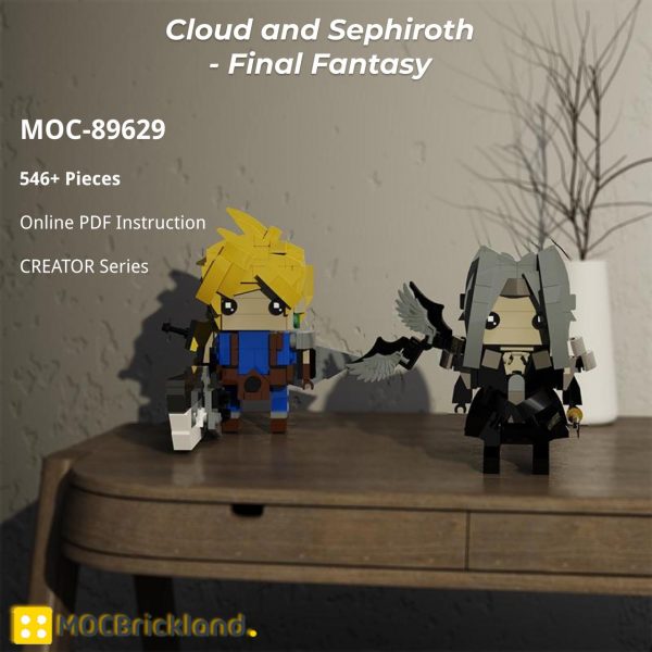 CREATOR MOC 89629 Cloud and Sephiroth Final Fantasy MOCBRICKLAND