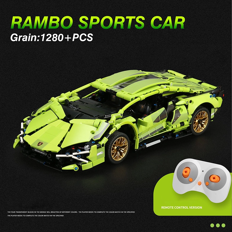 TECHNIC LEDO LD0754 APP Remote Control Rambo Sports Car