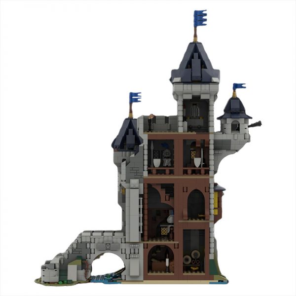 MOCBRICKLAND MOC 101775 Black Falcon Knights Castle 31120 Medieval Castle Alternate Build 4