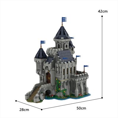 MOCBRICKLAND MOC 101775 Black Falcon Knights Castle 31120 Medieval Castle Alternate Build 8