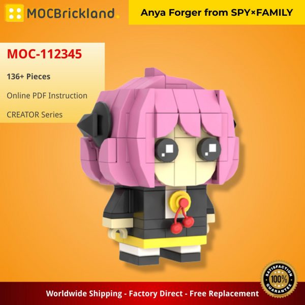 MOCBRICKLAND MOC 112345 Anya Forger from SPY×FAMILY