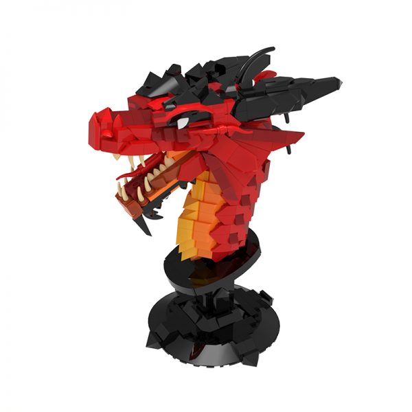 MOCBRICKLAND MOC 89621 Dragon Head Chi Xiao Original Design 10