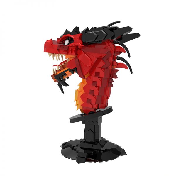 MOCBRICKLAND MOC 89621 Dragon Head Chi Xiao Original Design 3