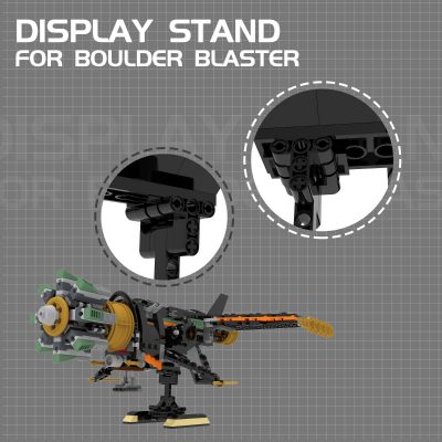 MOCBRICKLAND MOC 89623 Display Stand for Legacy Boulder Blaster 71736 5