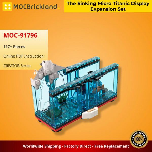 MOCBRICKLAND MOC 91796 The Sinking Micro Titanic Display Expansion Set