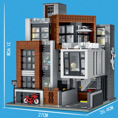 Mork 10204 Cube Brown Modern Villa 1