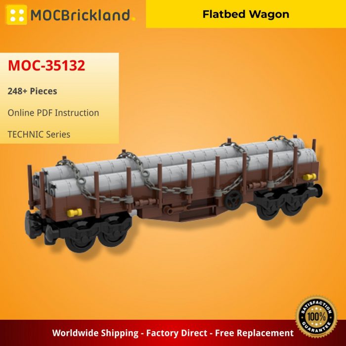 TECHNIC MOC-35132 Flatbed Wagon MOCBRICKLAND