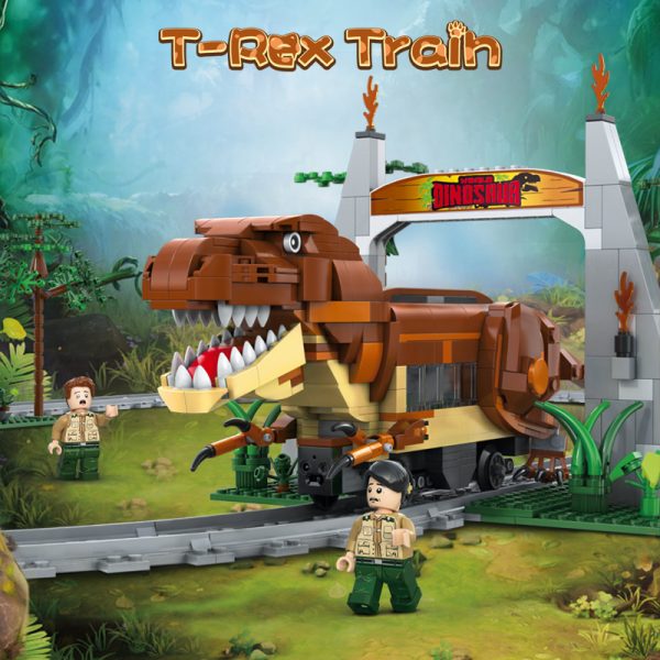 CaDa C59003 Jurassic TYrannosaurus Railcar Dinosaur Electric Train 1