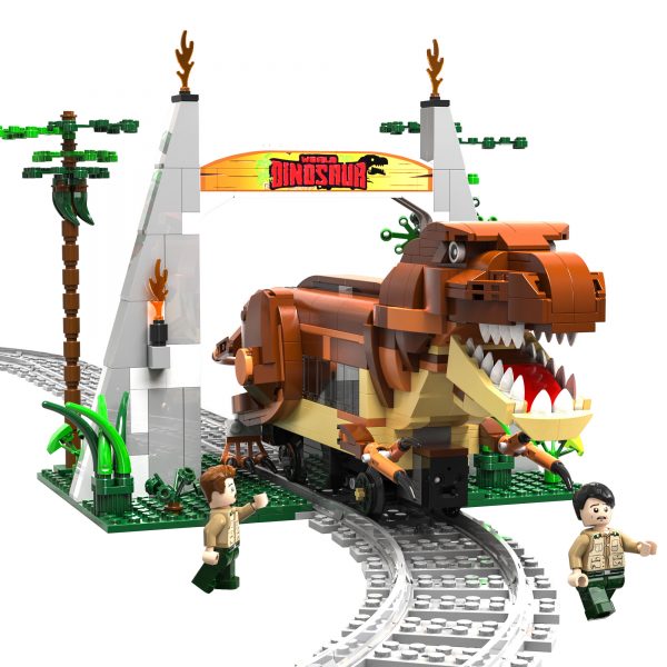 CaDa C59003 Jurassic TYrannosaurus Railcar Dinosaur Electric Train 4