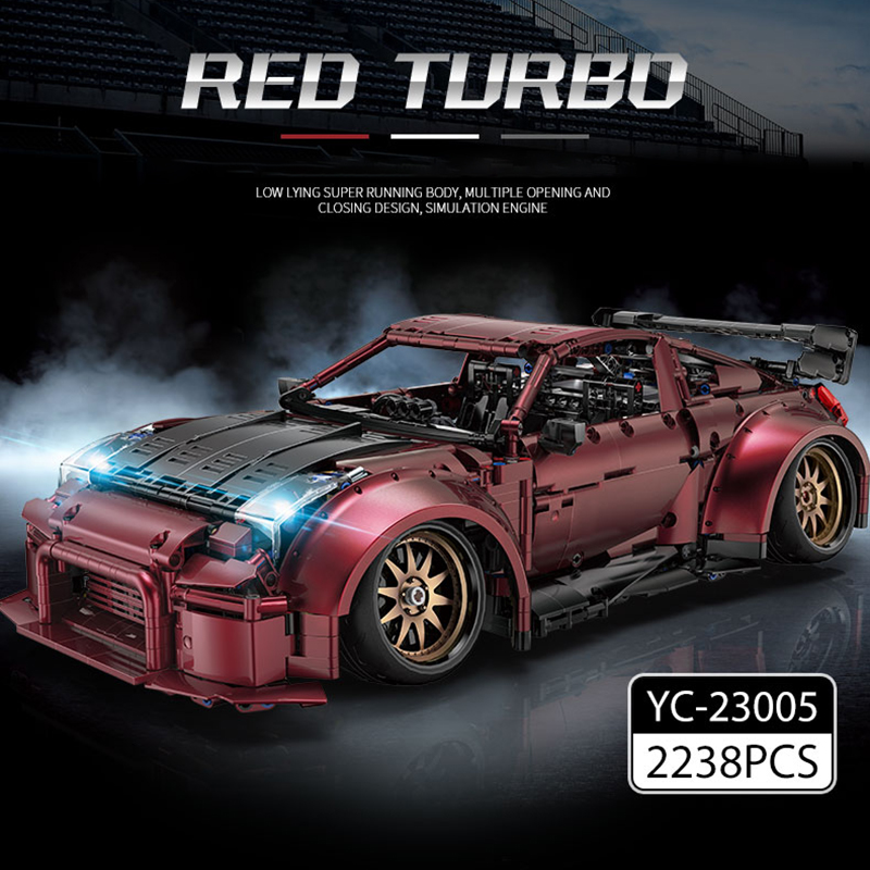 Technic Happy Build YC-23005 Red Turbo Car