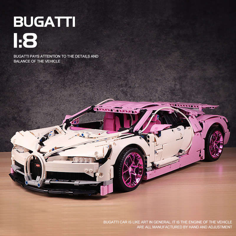 Technic KING 55665 BUGATTI Pink Sports Car
