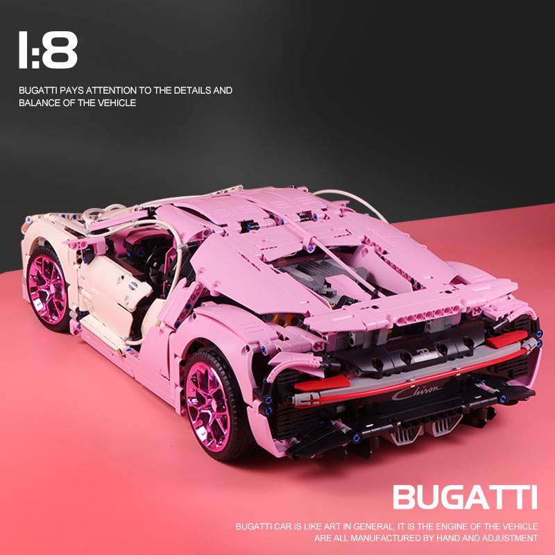 Technic KING 55665 BUGATTI Pink Sports Car