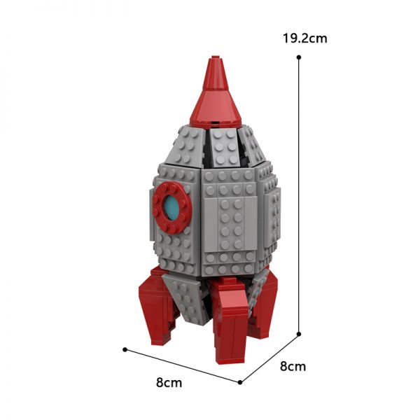 MOCBRICKLAND MOC 113468 The Adventurous Space Rocket 1