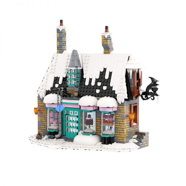 MOCBRICKLAND MOC 114444 Hogsmeade HoneyDukes from Harry Potter 3