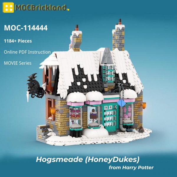 MOCBRICKLAND MOC 114444 Hogsmeade HoneyDukes from Harry Potter