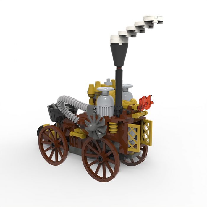 Creator MOC-2406 Oliver’s Marvellous Self-Moving Carriage Steampunk MOCBRICKLAND