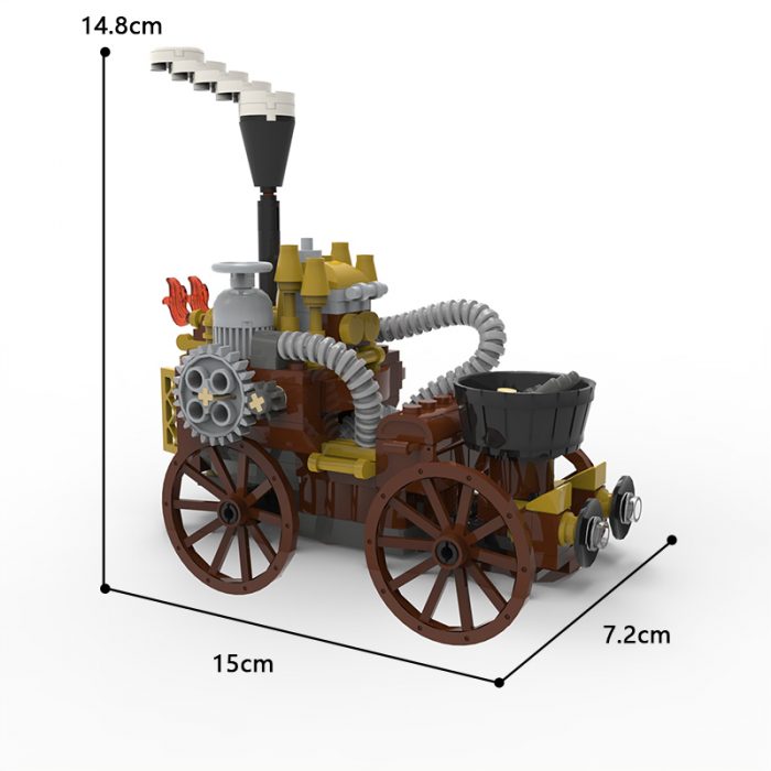 Creator MOC-2406 Oliver’s Marvellous Self-Moving Carriage Steampunk MOCBRICKLAND