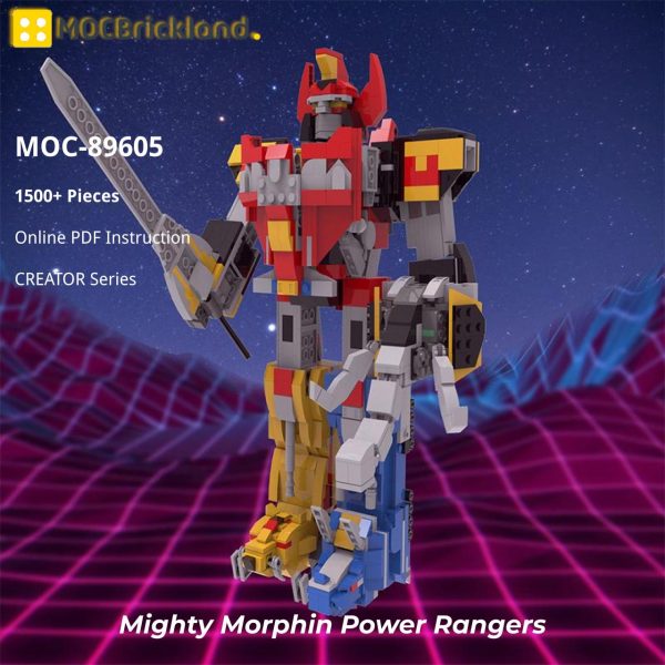 MOCBRICKLAND MOC 89605 Mighty Morphin Power Rangers
