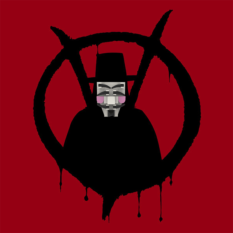Movie MOC-89606 V for Vendetta MOCBRICKLAND